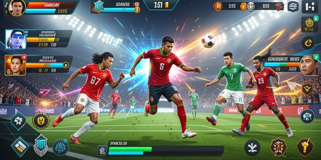 Tampilan karakter utama yang menawan.
