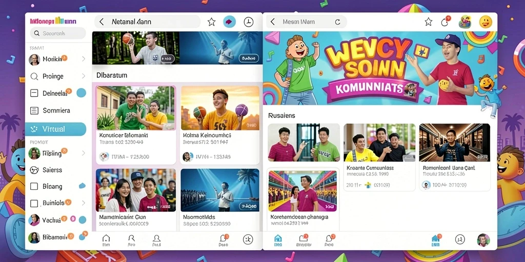 Tampilan awal game yang menarik dan intuitif.